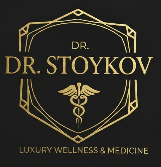 Dr. Stoykov Logo - Pure Black Background